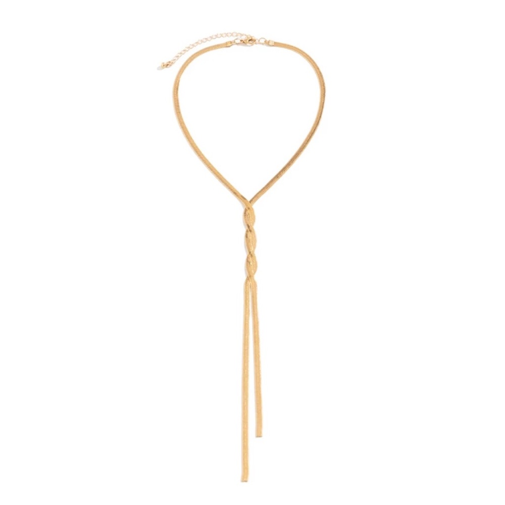 ✨✨Gold Twisted Snake Lariat Necklace ✨✨✨ - Picture 5 of 5
